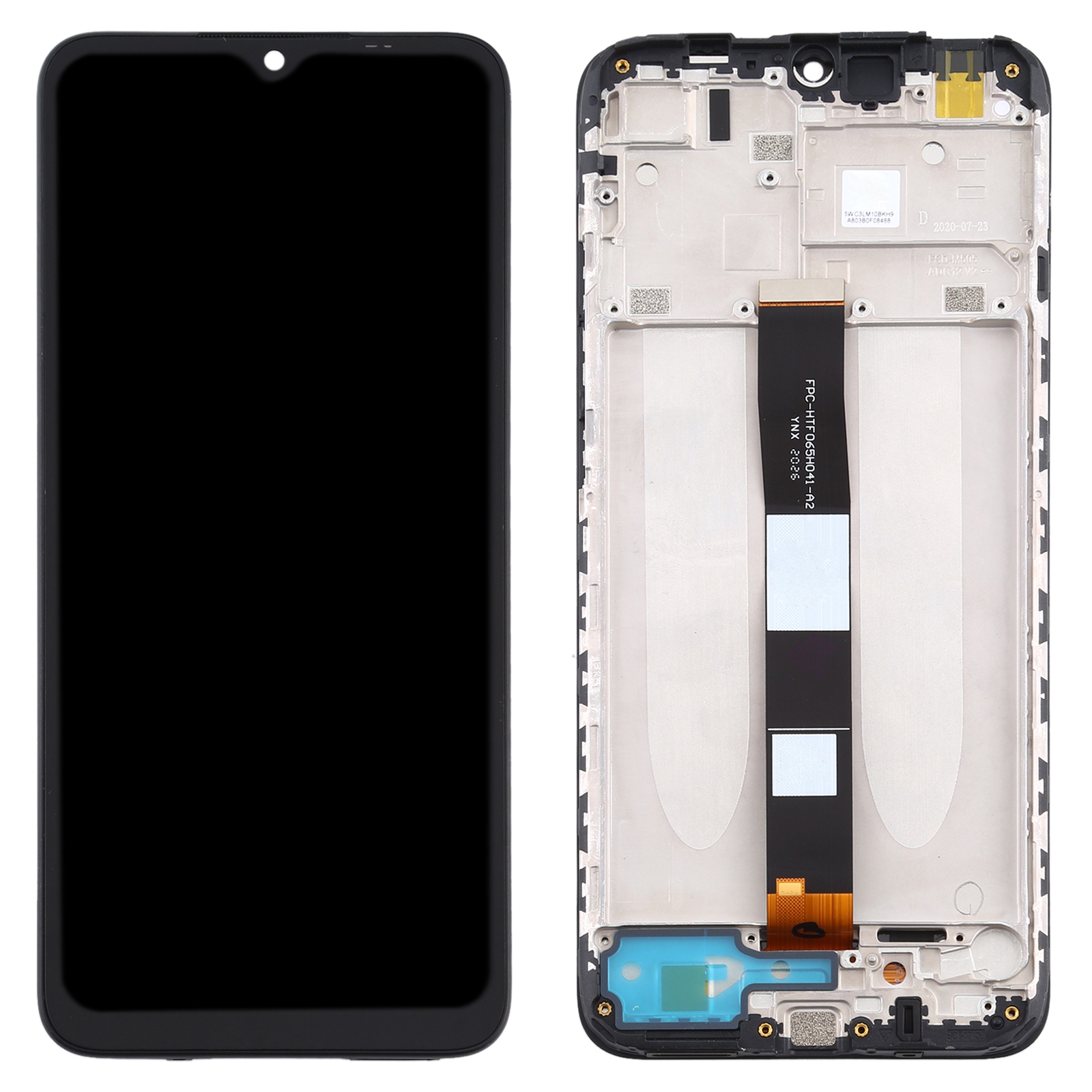 LCD XIAOMI REDMI 10C / POCO C40 BLACK WITH FRAME Original (Service packing)