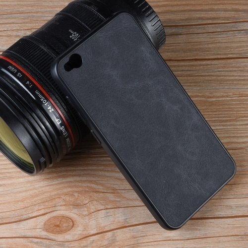 Shockproof Sheep Skin PC + PU + TPU Case for Xiaomi Redmi Go (Black)
