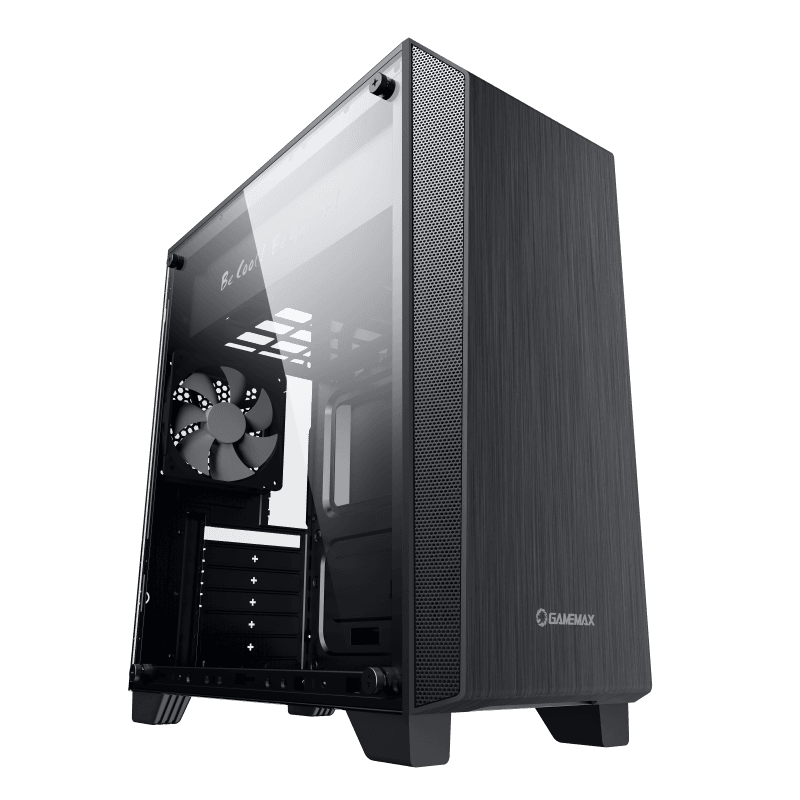Case ATX GAMEMAX Nova N5, w/o PSU, 1x120mm, FRGB LED fan, ARGB LED strip, TG, USB3.1, Black