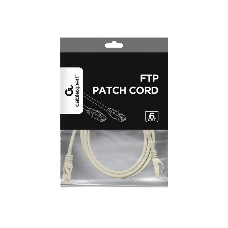 Patch Cord Cat.6/FTP,    5m, Gray, PP6-5M, Cablexpert