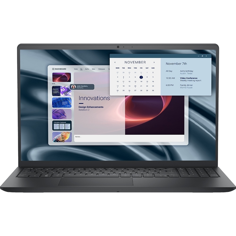 DELL Pro 15 Essential PV15255, AMD Ryzen 5 7520U pana la 4.3GHz, 15.6' Full HD, 16GB, SSD 512GB, AMD