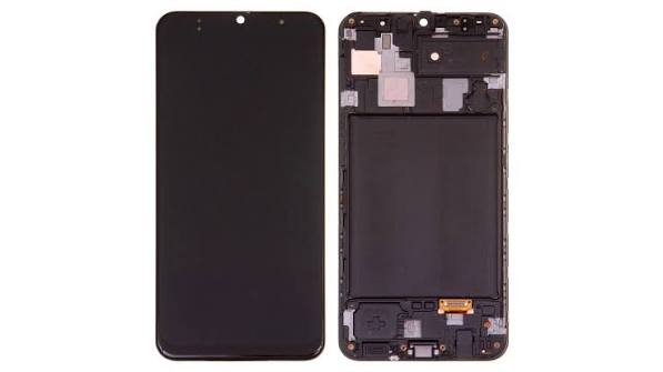 LCD SAMSUNG A30 / A50 / A305 / A505 BLACK WITH FRAME IPS (KAIKU)