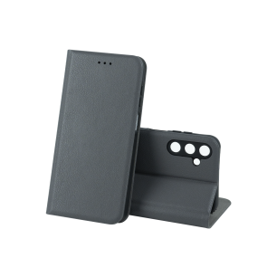 Чехол-книжка LEATHER Case SAMSUNG S25 FE (Серый)