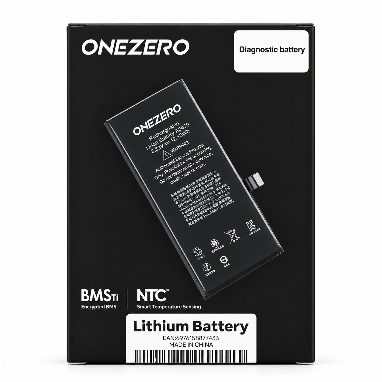 BATTERY APPLE iPhone 12 Mini (OneZero/Musstby) Diagnostic High capacity