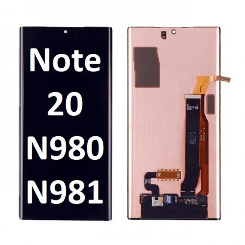 LCD SAMSUNG NOTE 20 / N980 / N981 BLACK N/F ORIGINAL (SERVICE PACK)