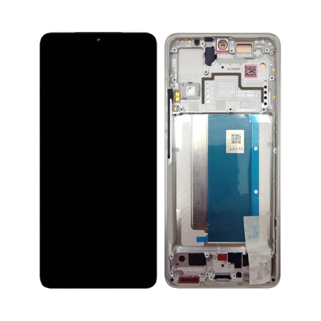 LCD XIAOMI POCO F6 PRO WHITE WITH FRAME (SERVICE PACK)
