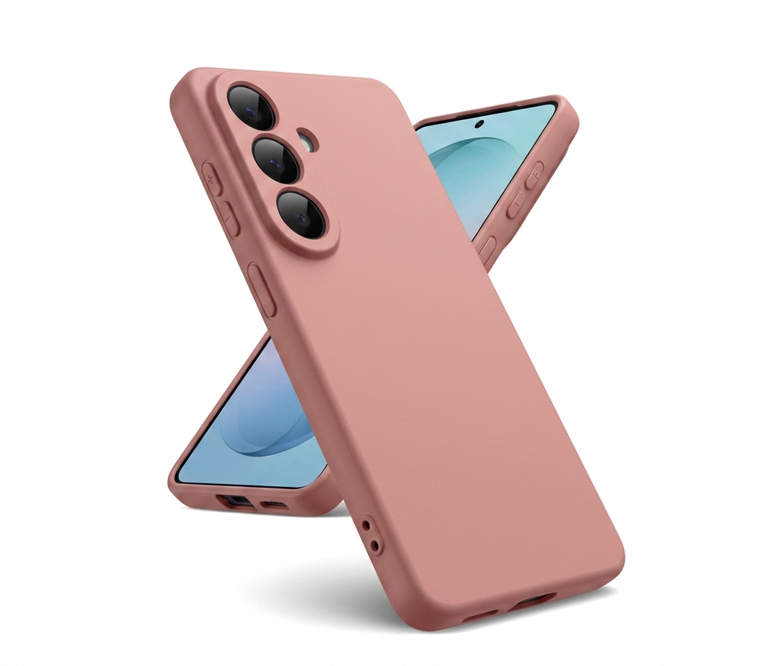 Samsung A55 Liquid Silicone Color Premium Quality (Pink)