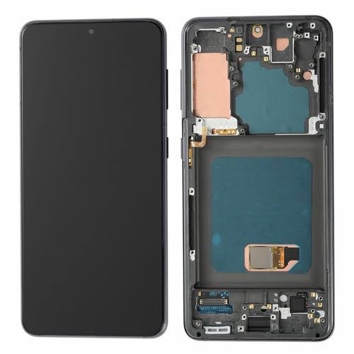 LCD SAMSUNG S21 / G991 PHANTOM GRAY WITH FRAME OLED (KAIKU)