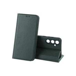 Чехол-книжка LEATHER Case SAMSUNG A22 4G /M22 /M32 (Тёмно-зелёный)